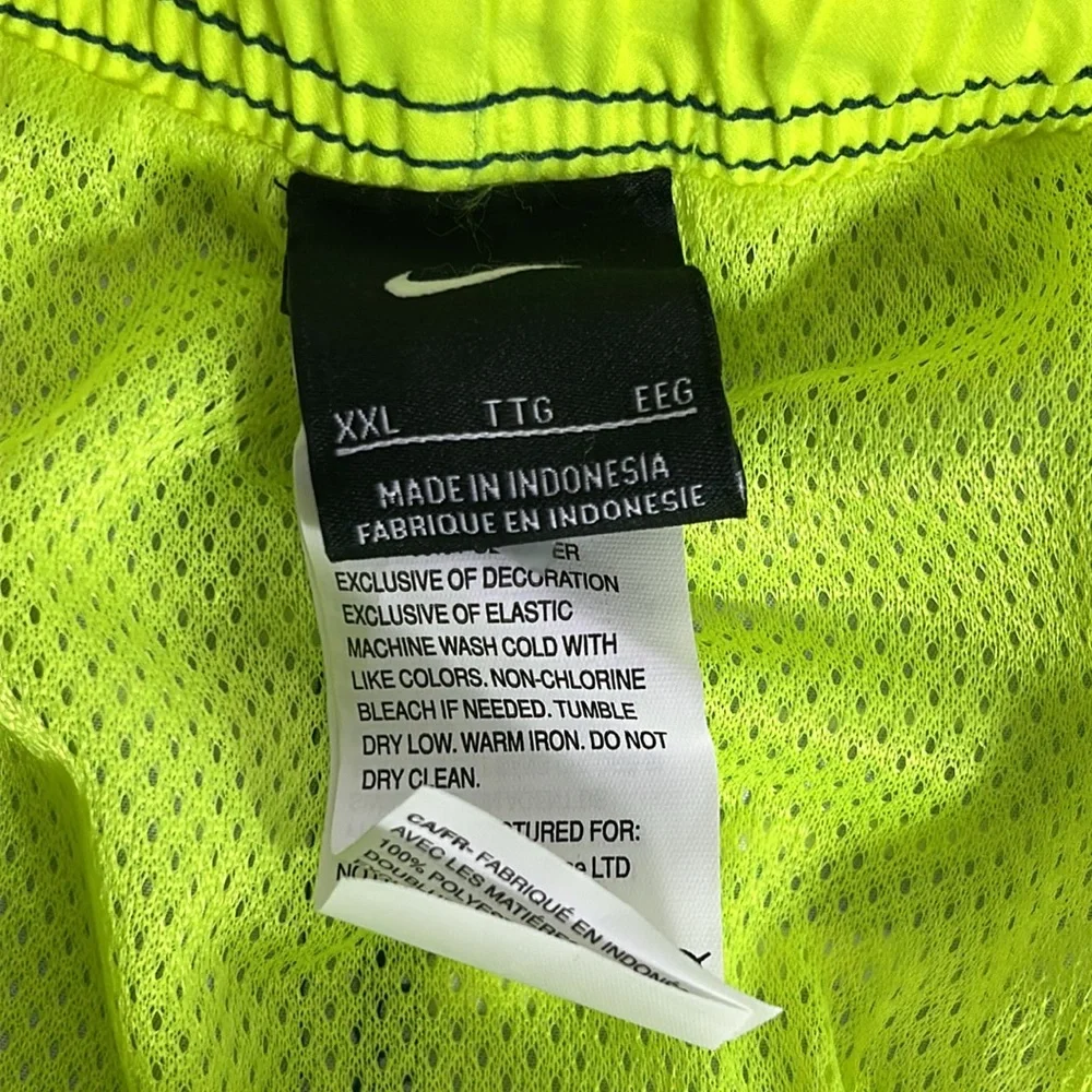 Nike Men’s 2X Size XXL Blue Yellow Lined Baggies Swim Shorts Beach Surf Wear
